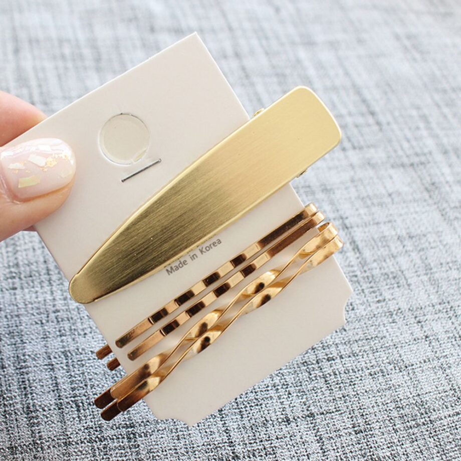 Golden Pearl Hair Accessories Set