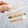 Golden Pearl Hair Accessories Set