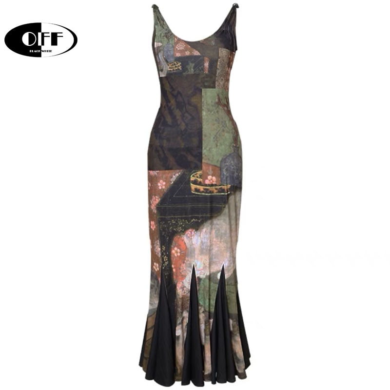 VintageMuse Mermaid Bodycon Dress