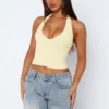Halter Luxe Cropped Cami