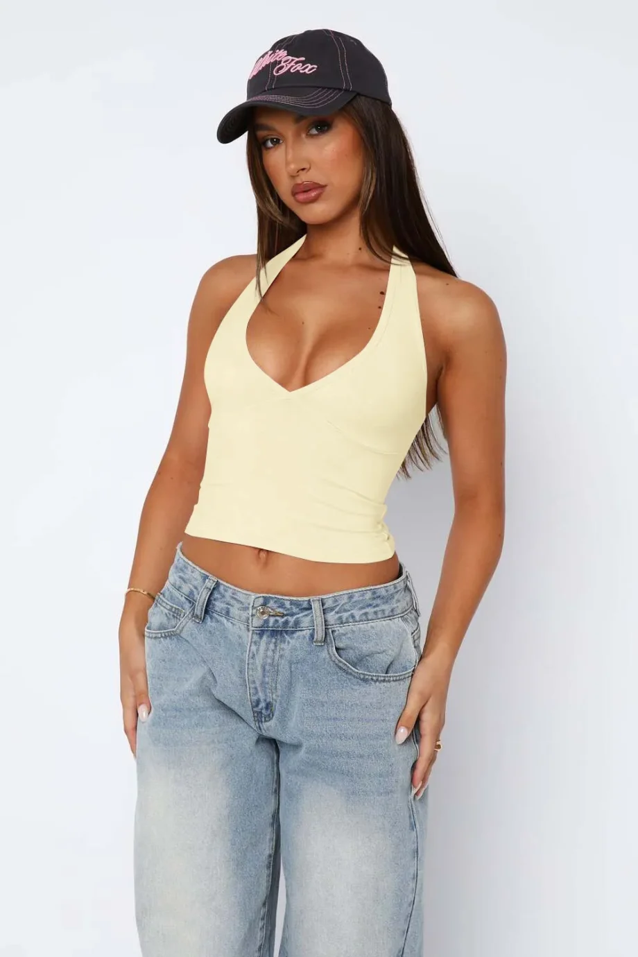 Halter Luxe Cropped Cami