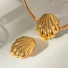 Coastal Charm Shell Studs