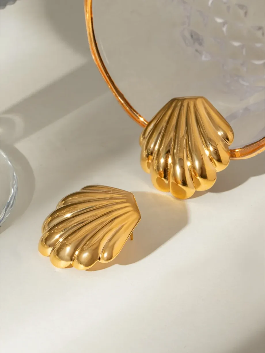 Coastal Charm Shell Studs