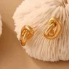 KnotEdge Stud Earrings