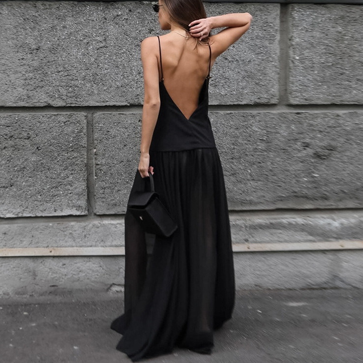 V-neck camisole dress