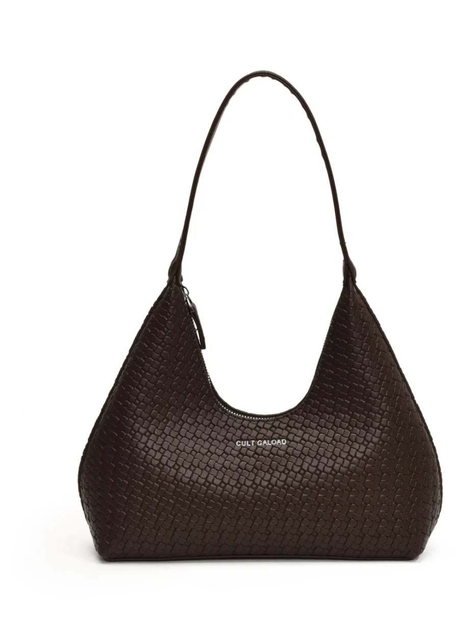 Moonlit Leather Shoulder Bag