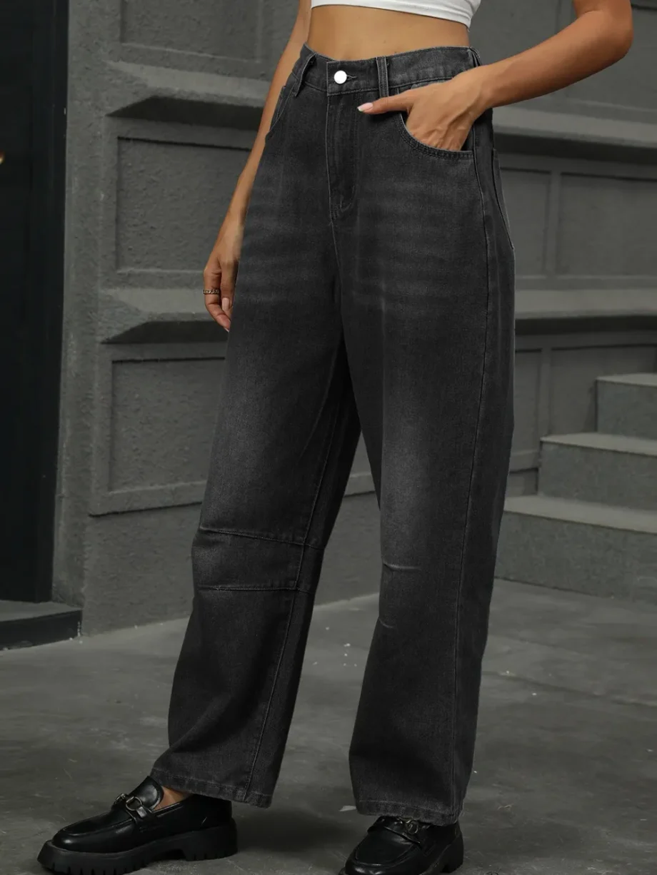 Sunwashed Wide-Leg Jeans