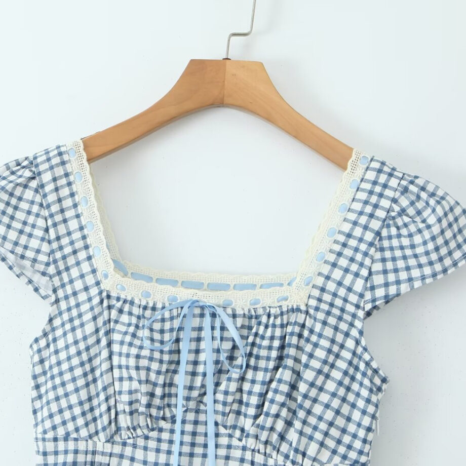 Vintage plaid camisole Jumpsuit