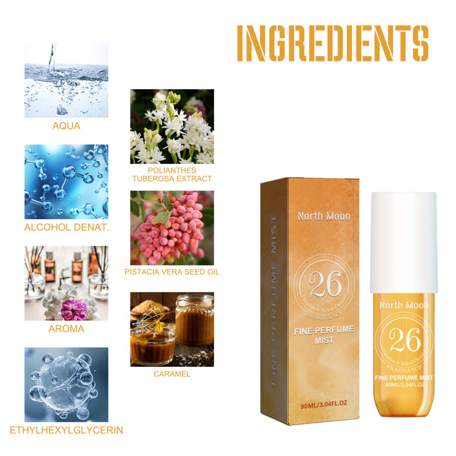 North Moon Pistachio And Salted Caramel Perfume Spray