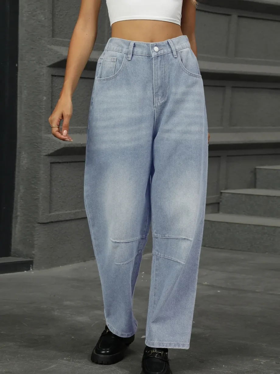 Sunwashed Wide-Leg Jeans