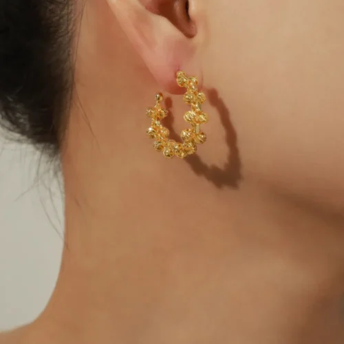 Copper Halo Earrings