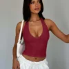Halter Luxe Cropped Cami