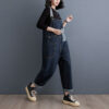 Cowboy overalls cropped pants