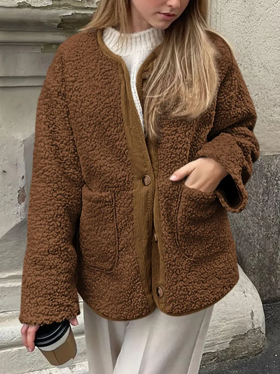 Plush Lambskin Winter Coat