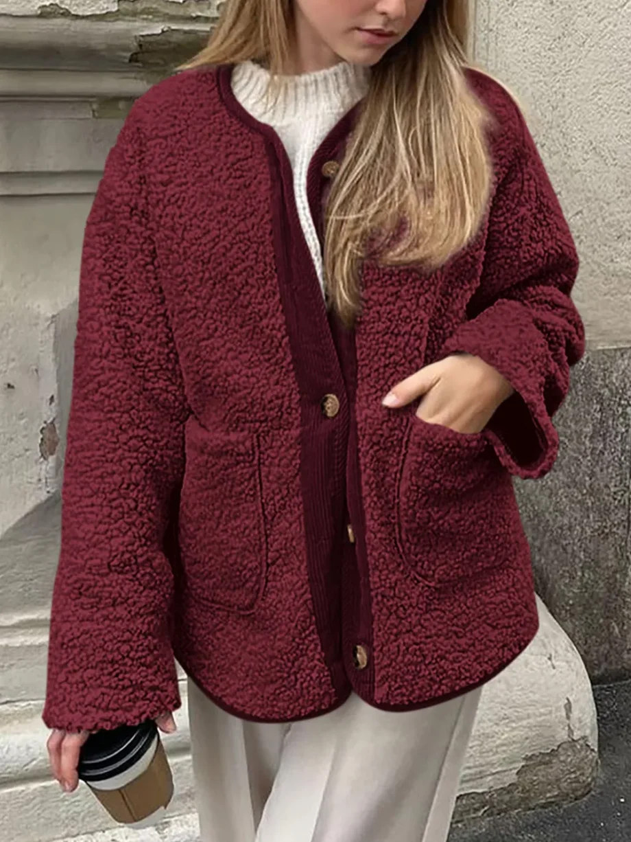 Plush Lambskin Winter Coat