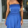 Layered Tube Mini Dress
