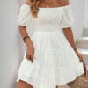 Eyelet Charm Off-Shoulder Dress