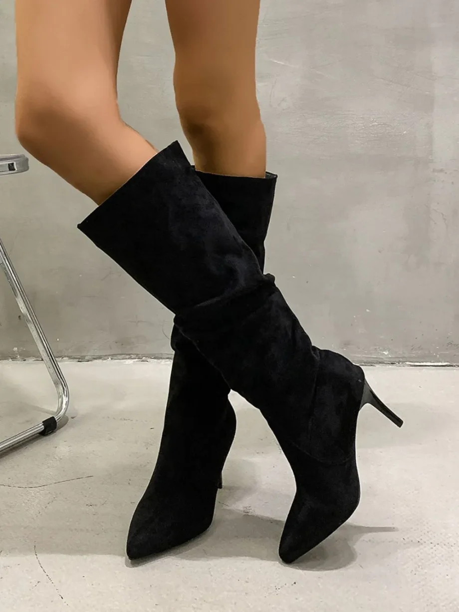 HighRise Pleated Boots