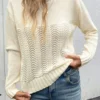 Autumn Breeze Hollow Knit Sweater
