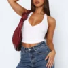 Halter Luxe Cropped Cami