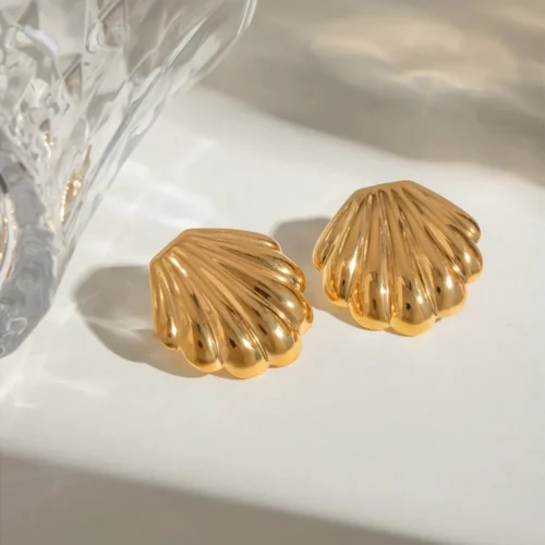 Coastal Charm Shell Studs