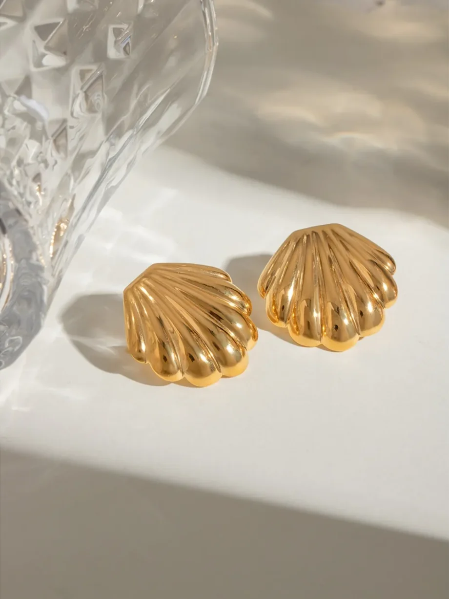 Coastal Charm Shell Studs