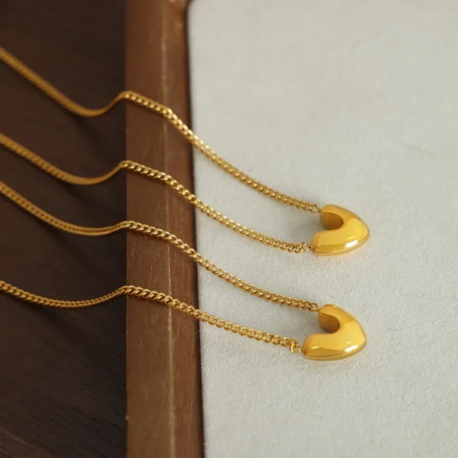 Golden Heartbeat Necklace