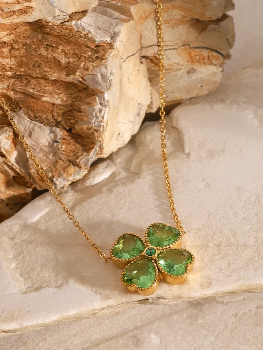 Lucky Charm Clover Necklace