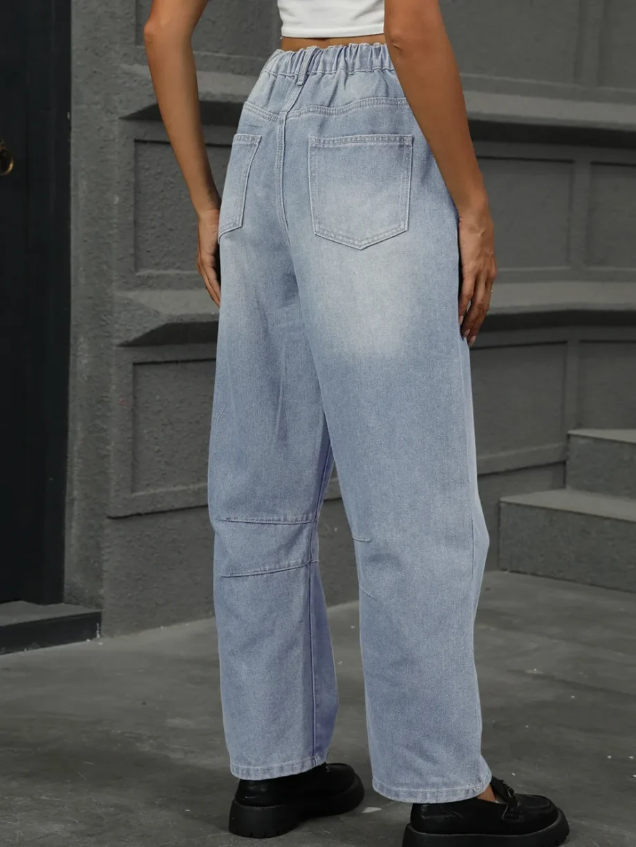 Sunwashed Wide-Leg Jeans