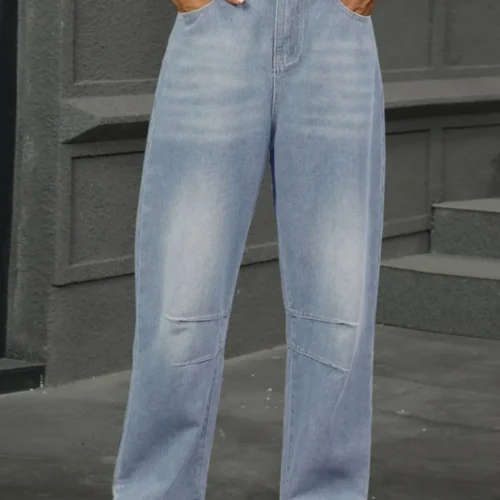 Sunwashed Wide-Leg Jeans