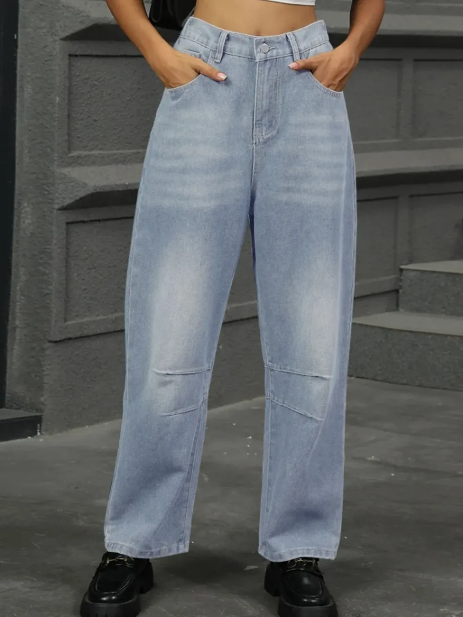 Sunwashed Wide-Leg Jeans
