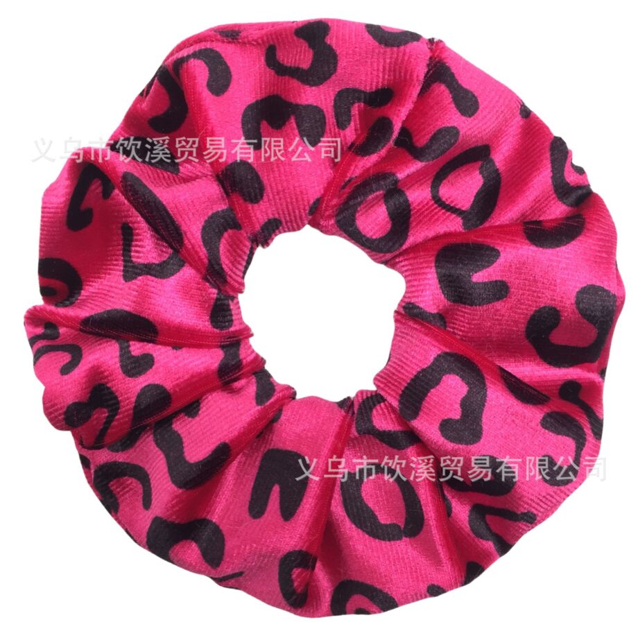 Wild Style Leopard Print Scrunchy