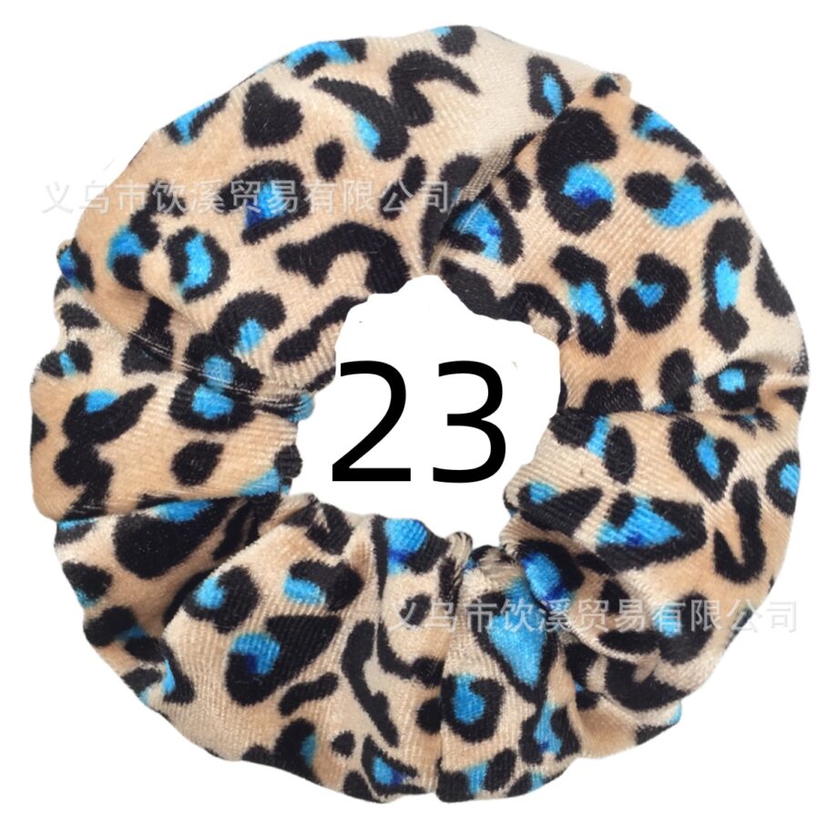 Wild Style Leopard Print Scrunchy