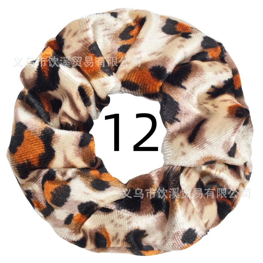 Wild Style Leopard Print Scrunchy