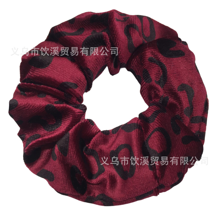 Wild Style Leopard Print Scrunchy