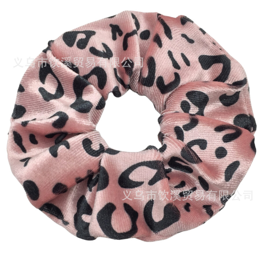 Wild Style Leopard Print Scrunchy