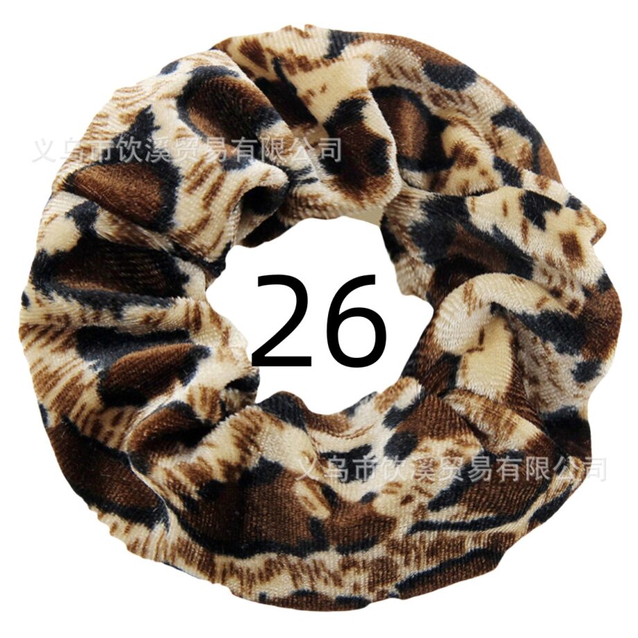 Wild Style Leopard Print Scrunchy