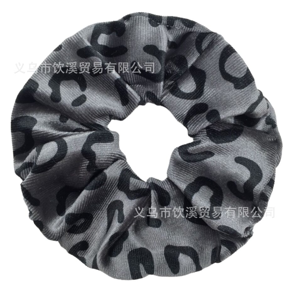 Wild Style Leopard Print Scrunchy