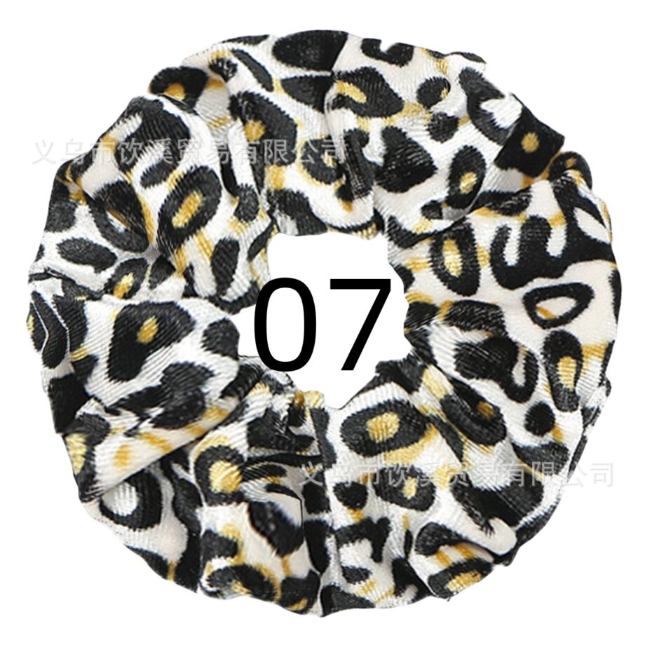 Wild Style Leopard Print Scrunchy