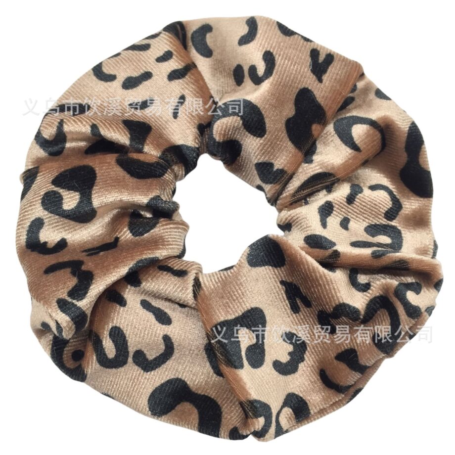 Wild Style Leopard Print Scrunchy