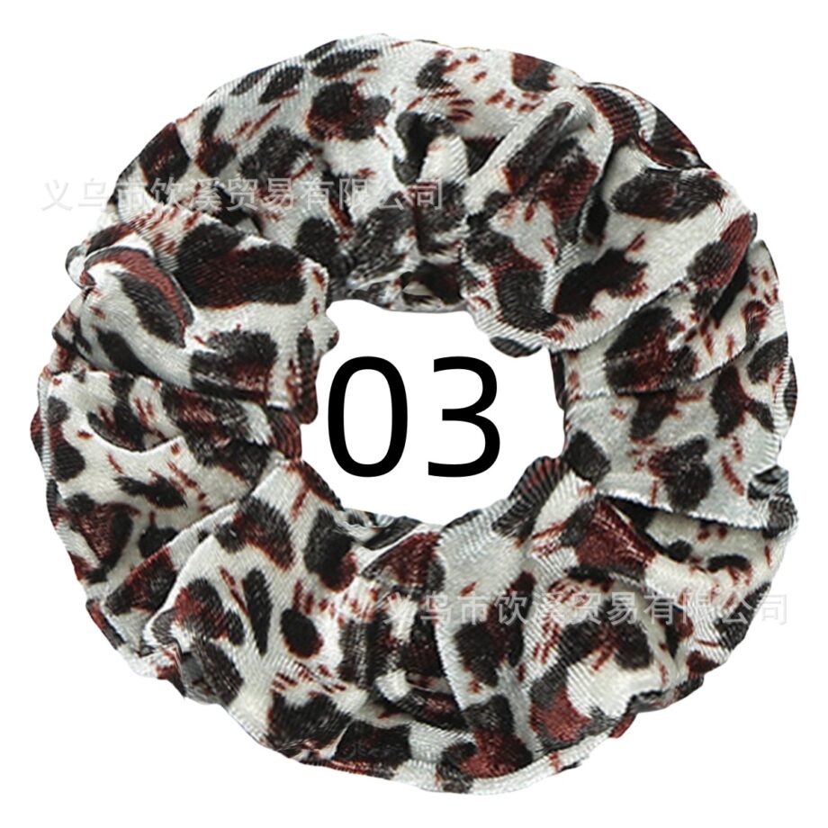 Wild Style Leopard Print Scrunchy