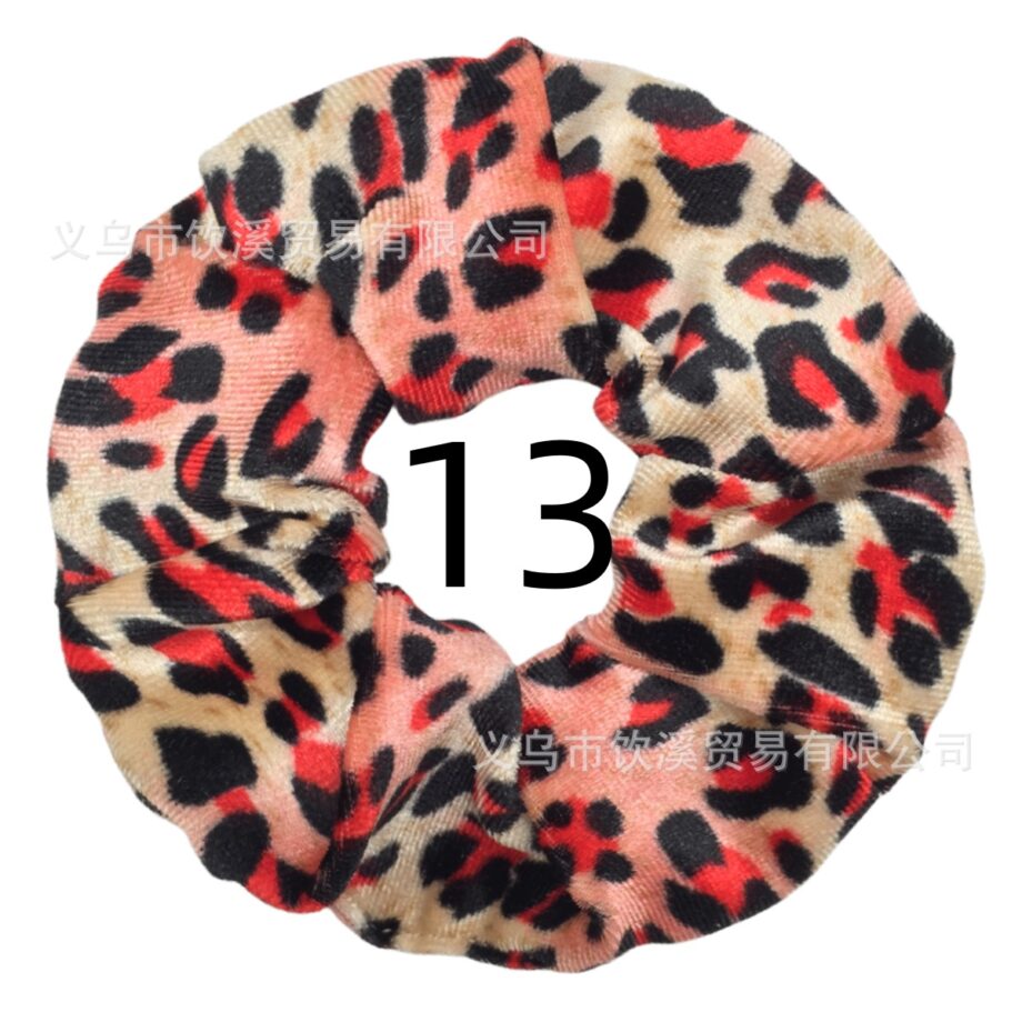 Wild Style Leopard Print Scrunchy