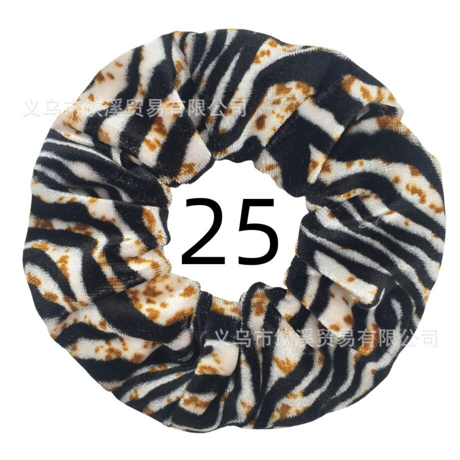 Wild Style Leopard Print Scrunchy