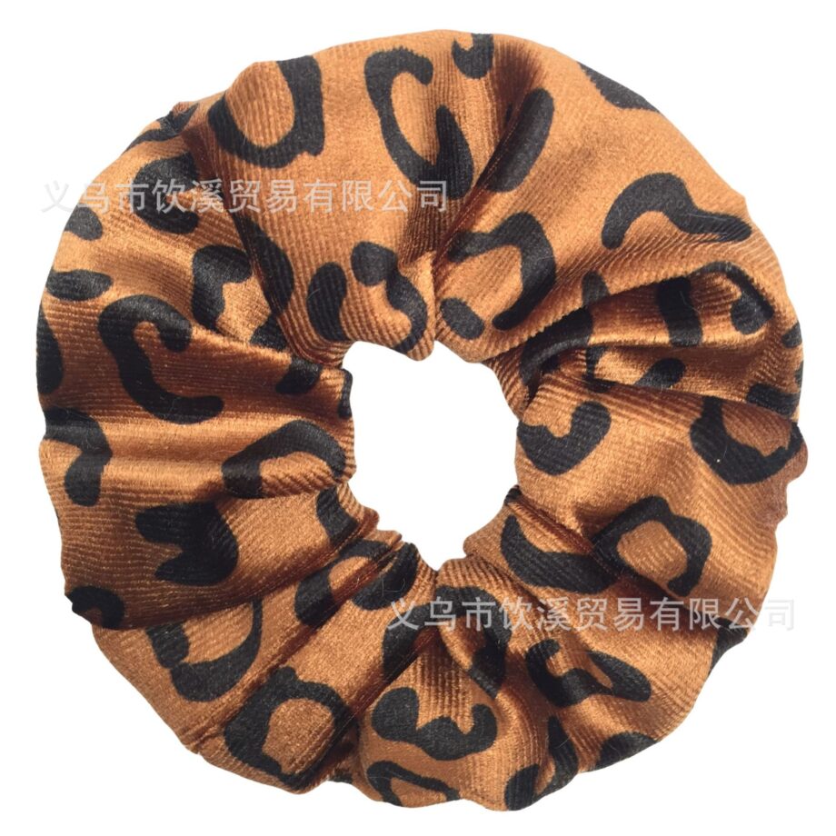 Wild Style Leopard Print Scrunchy