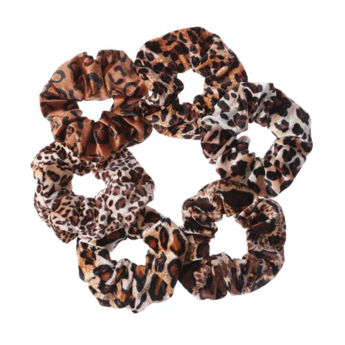 Wild Style Leopard Print Scrunchy