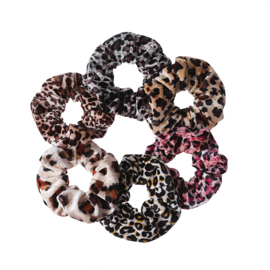 Wild Style Leopard Print Scrunchy