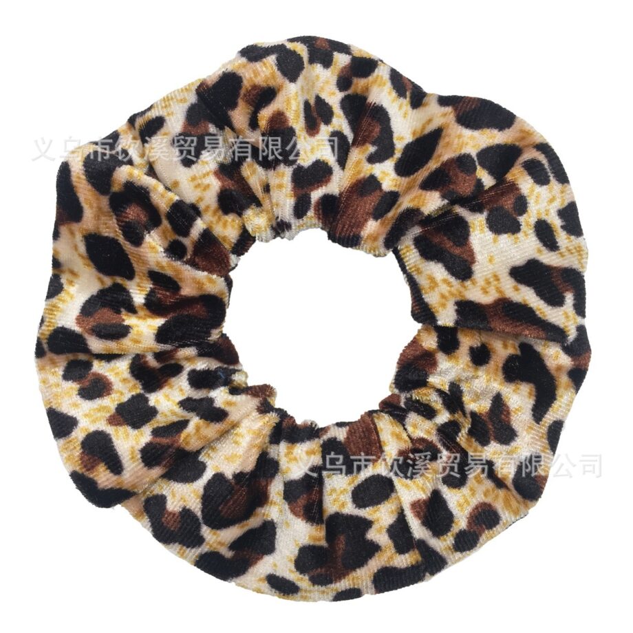 Wild Style Leopard Print Scrunchy