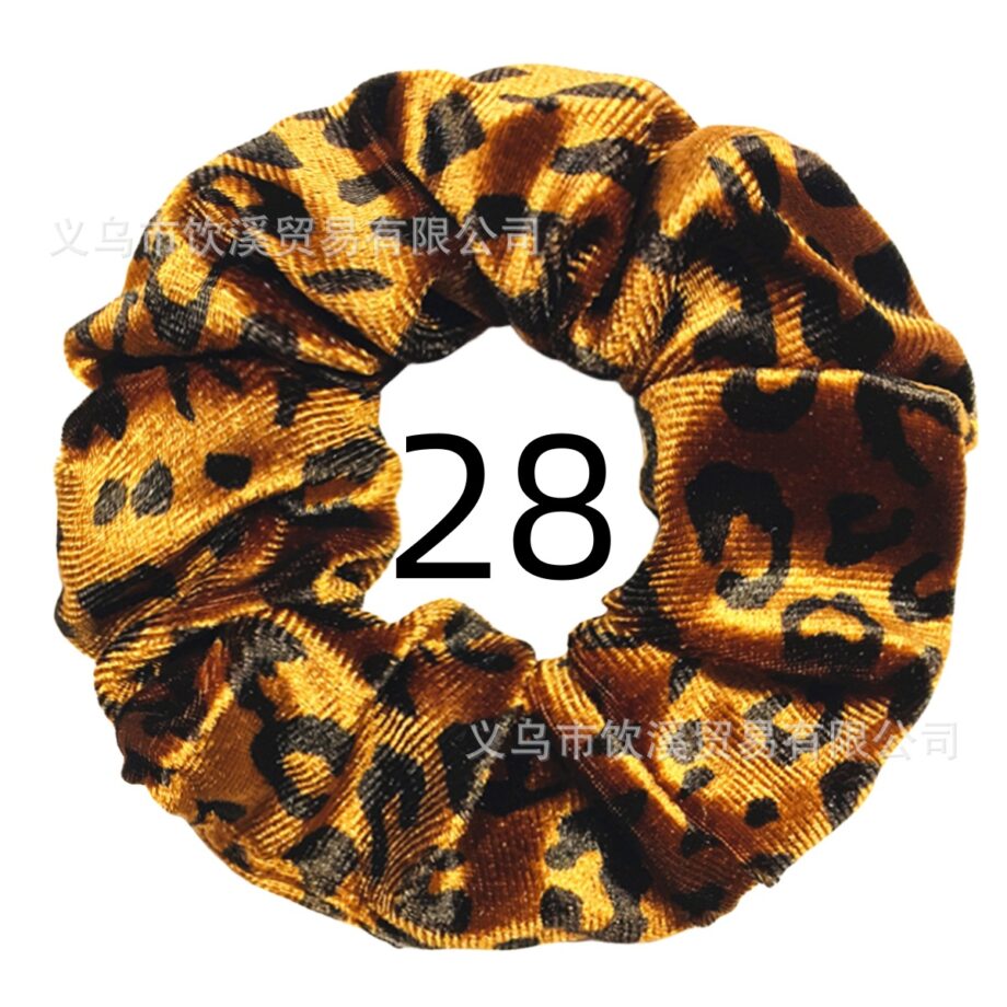 Wild Style Leopard Print Scrunchy
