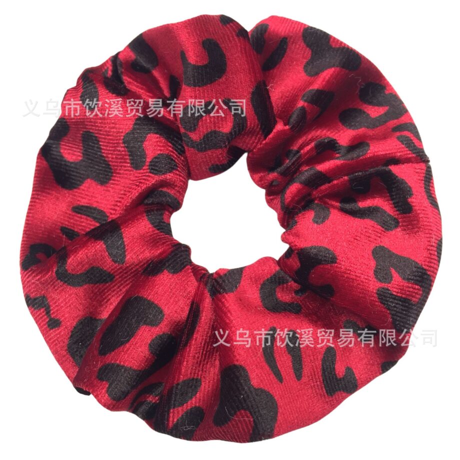 Wild Style Leopard Print Scrunchy