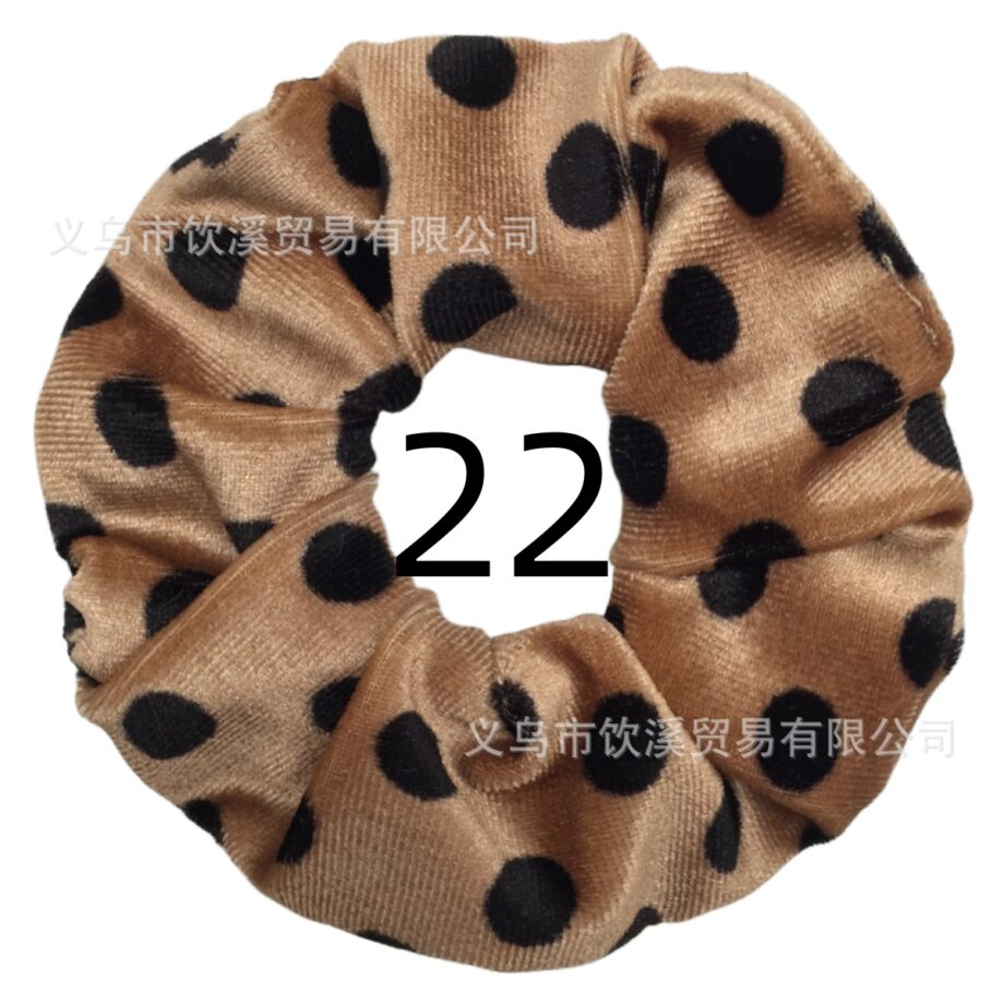 Wild Style Leopard Print Scrunchy